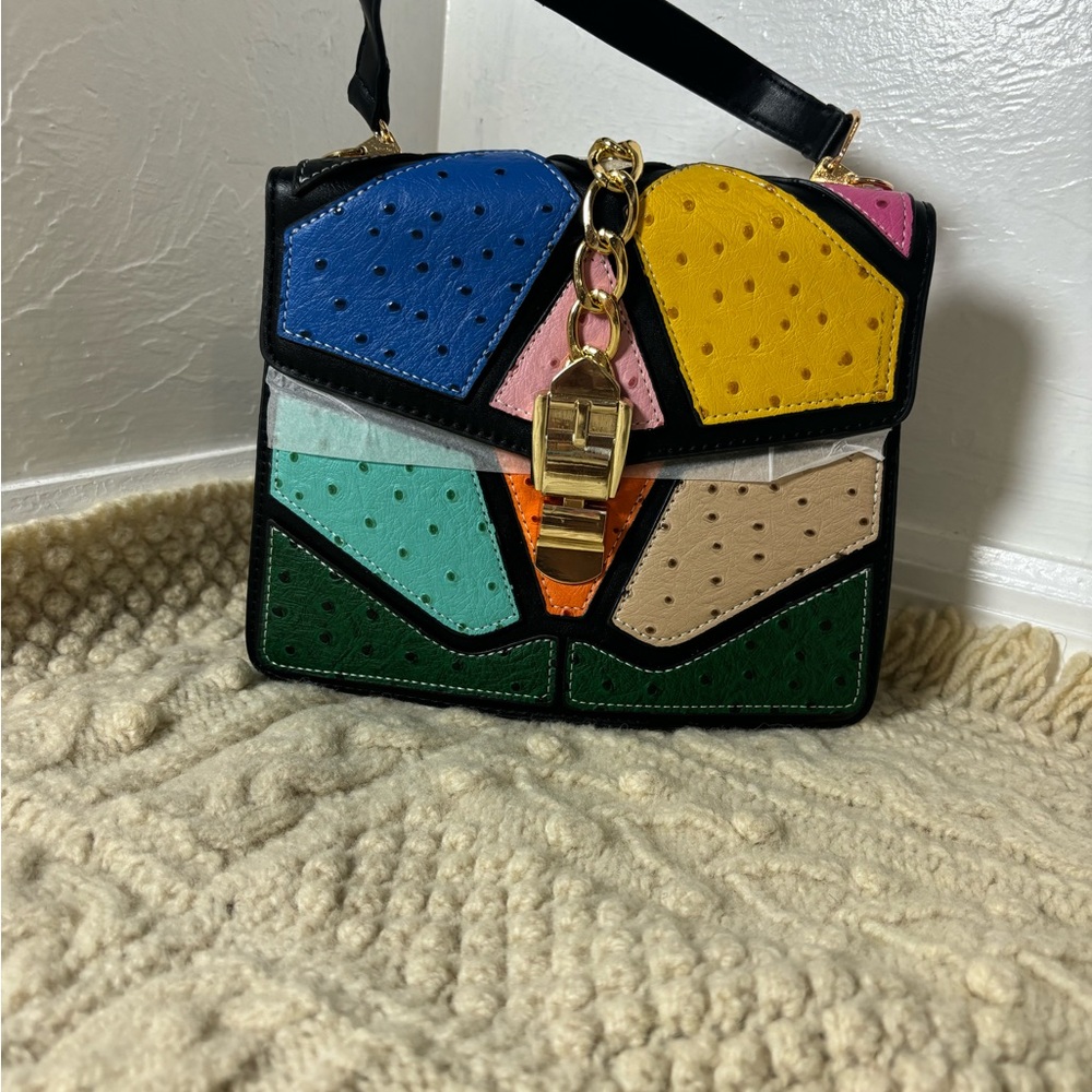 Multicolor Patchwork Women's Bag